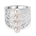 Süßwasser Perle Ring, Silberfarben (Größe 16.00) 2.00 ct