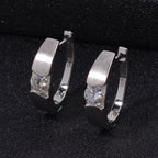 Moissanit Ohrringe 925 Silber rhodiniert ca. 0.90 ct