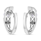 Moissanit Ohrringe 925 Silber rhodiniert ca. 0.90 ct