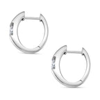 Moissanit Ohrringe 925 Silber rhodiniert ca. 0.90 ct