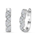 Moissanit Ohrringe 925 Silber rhodiniert ca. 1.57 ct