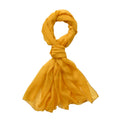 LA MAREY – Chiffon Schal aus Maulbeerseide, Gelb