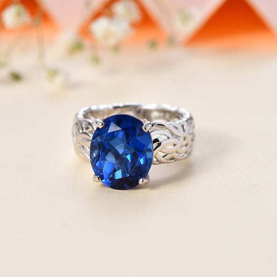 Ceylon Farbe Quarz Ring 925 Silber rhodiniert (Größe 18.00) ca. 5.25 ct