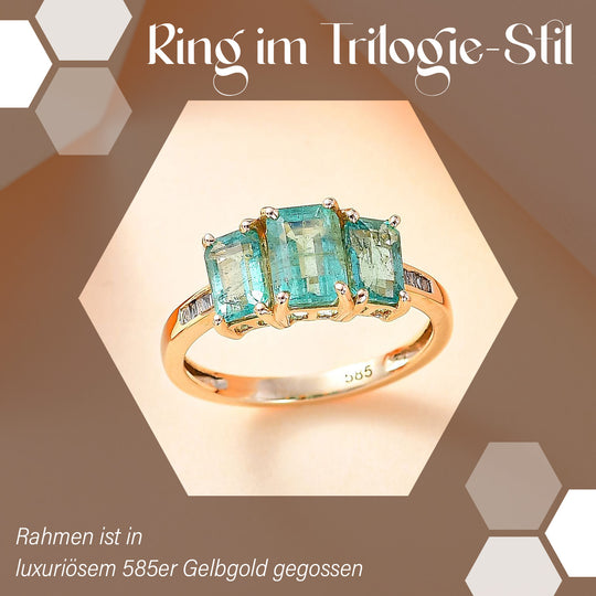 AAA Smaragd Ring, 585 Gold (Größe 20.00) ca. 2.32 ct