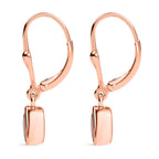 AA Morganit Ohrringe 925 Silber 750 Roségold Vermeil ca. 0,91 ct.
