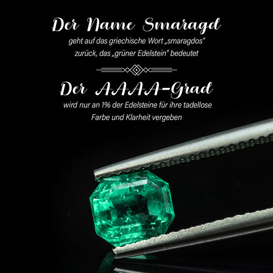 AAAA Kagem Sambischer Smaragd, Weißer Diamant Ring 585 Gold (Größe 20.00) ca. 0,88 ct