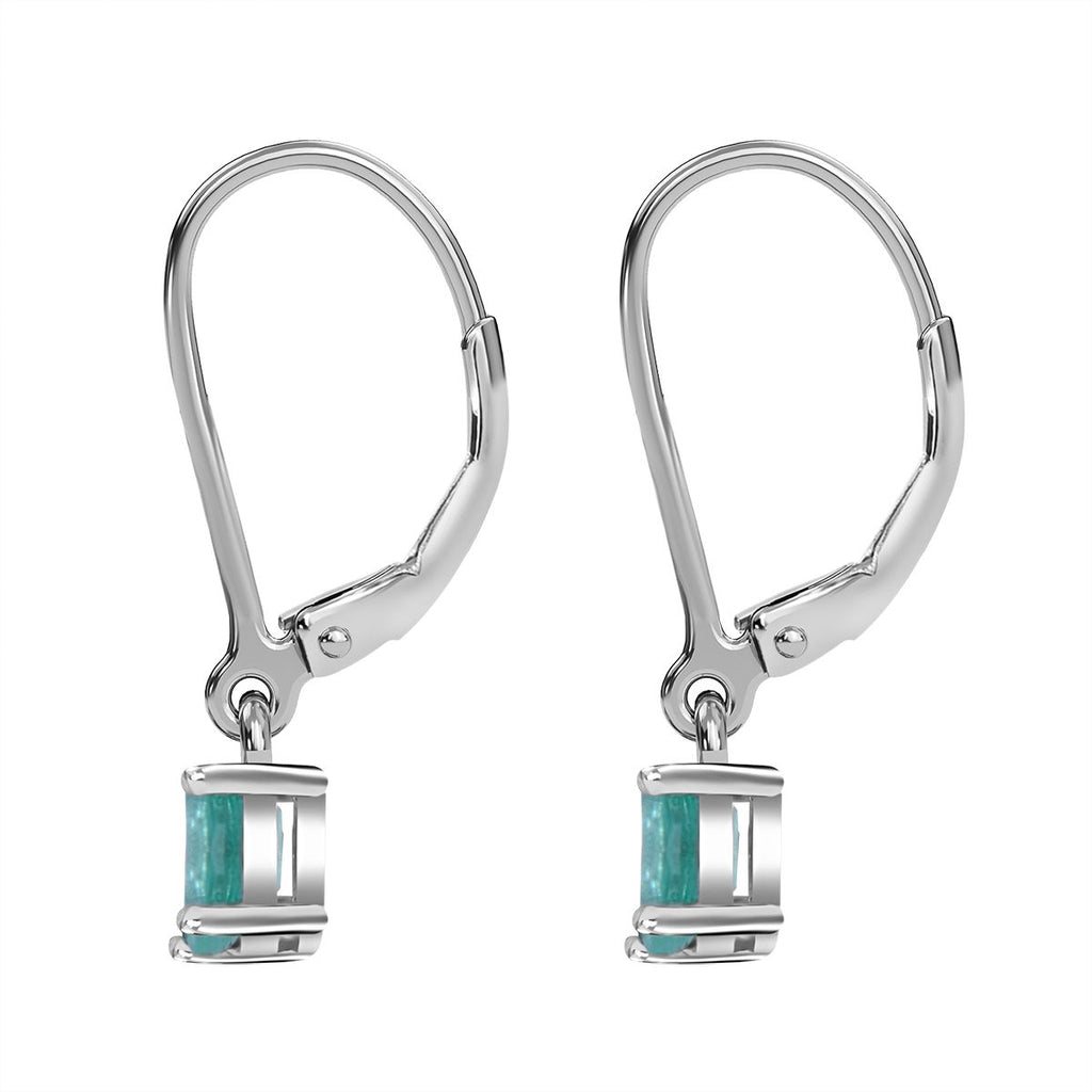 AAA Kagem Sambischer Smaragd Ohrringe 925 Silber rhodiniert ca. 0,65 ct.