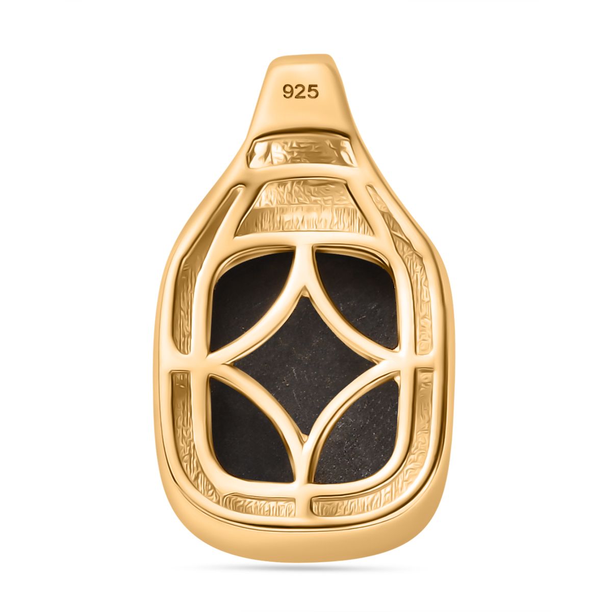 Goldenite Anhänger 925 Silber 750 Gelbgold Vermeil ca. 4,86 ct.