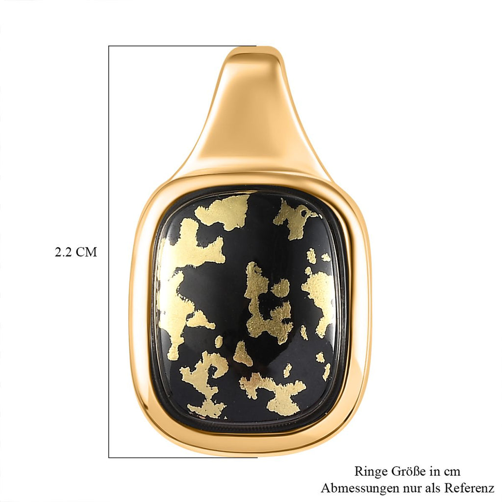 Goldenite Anhänger 925 Silber 750 Gelbgold Vermeil ca. 4,86 ct.