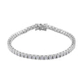 Moissanit Armband ca. 20 cm 925 Silber rhodiniert ca. 5,36 ct.