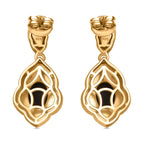 Goldenite Ohrringe 925 Silber 750 Gelbgold Vermeil ca. 1,77 ct.