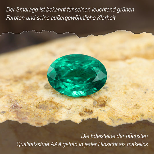 AAA Smaragd, Natürlicher gelber Diamant Ring 585 Gold (Größe 16.00) ca. 1,46 ct