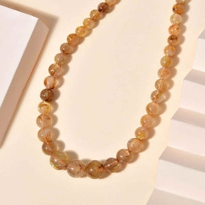 Grüner Kyanit Halskette ca. 45 cm + 5 cm Extender,, 925 Silber Gelbgold Vermeil ca. 323.00 ct