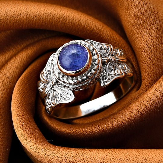 Royal Bali - Tansanit Ring 925 Silber (Größe 20.00) ca. 1.84 ct