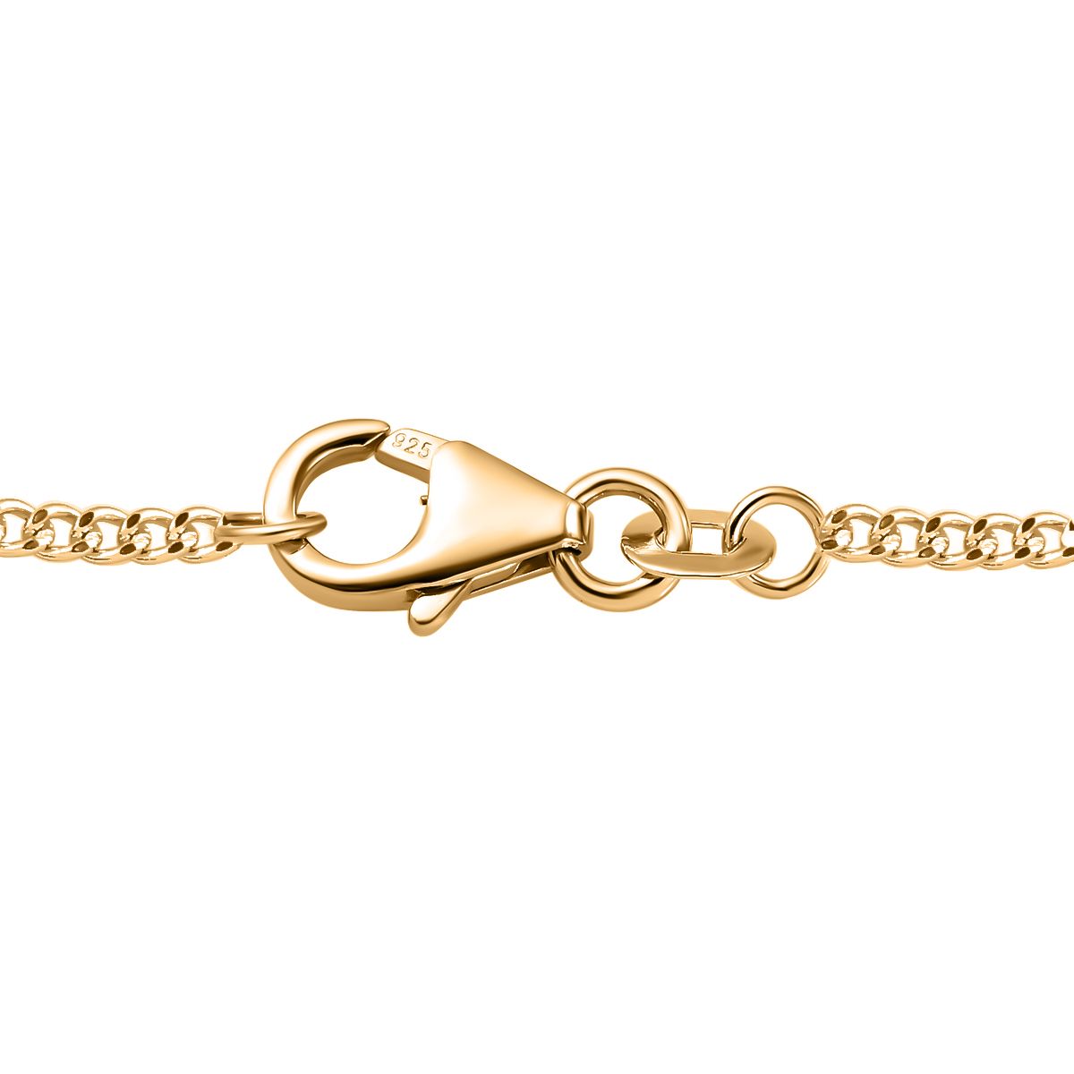 Smaragd-Quarz Triplette Halskette ca. 50 cm 925 Silber 750 Gelbgold Vermeil ca. 20,57 ct.