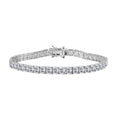 Moissanit Armband ca. 20 cm 925 Silber rhodiniert ca. 16,61 ct.