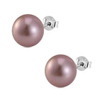 Mehrfarbige Edison Perle ( 10-11 mm ) Ohrringe 925 Silber rhodiniert