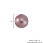 Mehrfarbige Edison Perle ( 10-11 mm ) Ohrringe 925 Silber rhodiniert