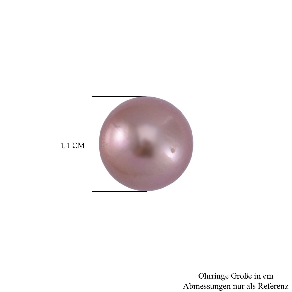 Mehrfarbige Edison Perle ( 10-11 mm ) Ohrringe 925 Silber rhodiniert