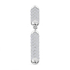 Moissanit Anhänger 925 Silber rhodiniert ca. 0.83 ct