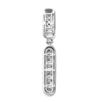 Moissanit Anhänger 925 Silber rhodiniert ca. 0.83 ct