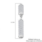 Moissanit Anhänger 925 Silber rhodiniert ca. 0.83 ct