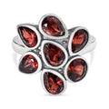 Roter Granat Ring Edelstahl (Größe 16.00) ca. 3,85 ct