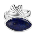 Lapislazuli Ring 316L Edelstahl (Größe 16.00) ca. 7.18 ct