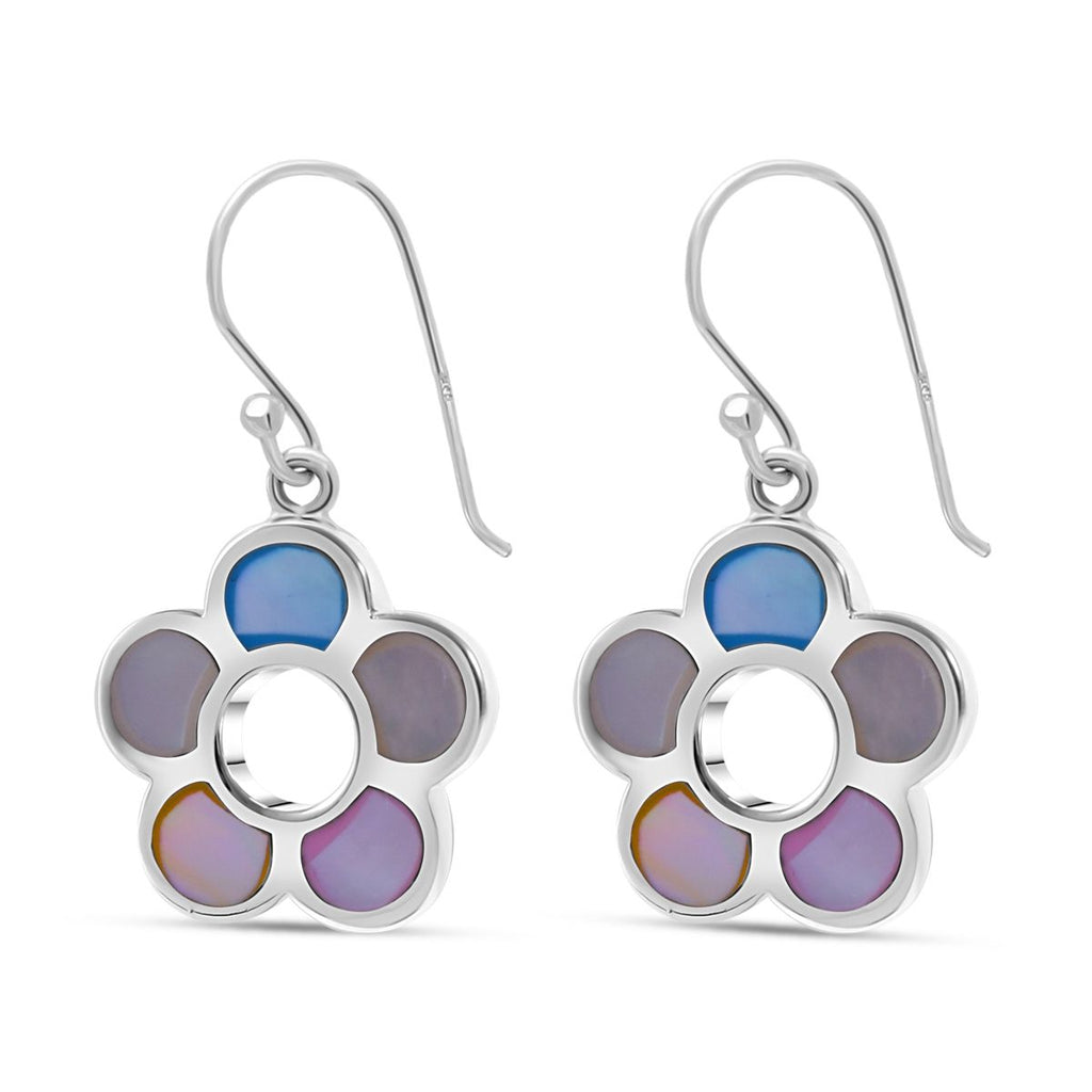 Perlmutt Ohrringe 925 Silber