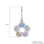 Perlmutt Ohrringe 925 Silber