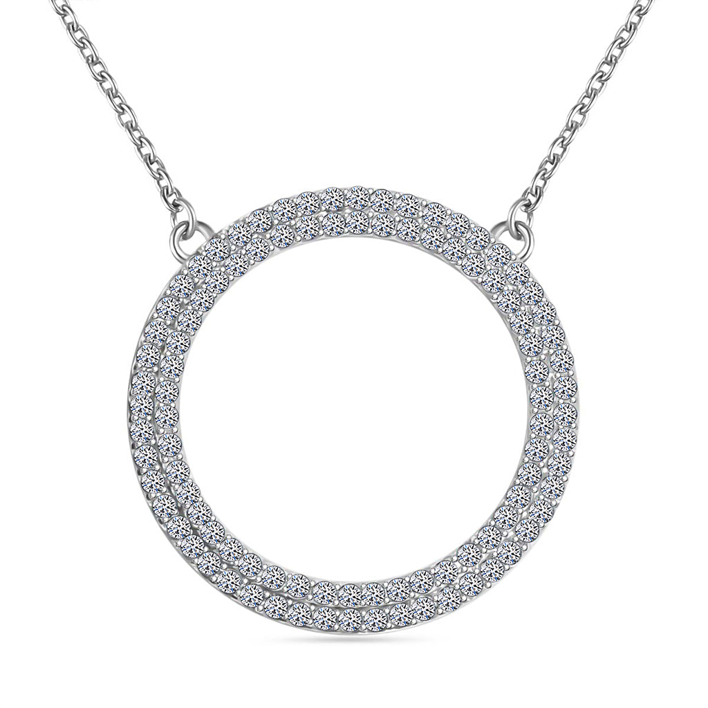 Im Labor gewachsener Diamant SI/F-G Halskette ca. 45 cm 925 Silber ca. 1.00 ct