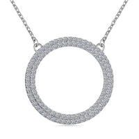 Im Labor gewachsener Diamant SI/F-G Halskette ca. 45 cm 925 Silber ca. 1.00 ct