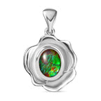 Ammolit Anhänger 925 Silber rhodiniert ca. 1,68 ct.