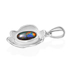 Ammolit Anhänger 925 Silber rhodiniert ca. 1,68 ct.