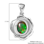 Ammolit Anhänger 925 Silber rhodiniert ca. 1,68 ct.