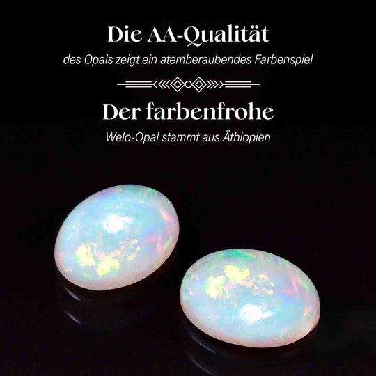 AA Natürlicher, äthiopischer Welo Opal Halskette ca. 45 cm 925 Silber 750 Gelbgold Vermeil ca. 2.73 ct