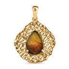 Labradorit Anhänger, Goldfarben ca. 2.93 ct