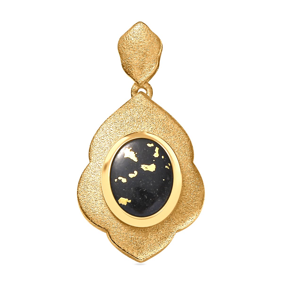 Goldenite Anhänger 925 Silber 750 Gelbgold Vermeil ca. 1,75 ct.