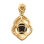 Goldenite Anhänger 925 Silber 750 Gelbgold Vermeil ca. 1,75 ct.