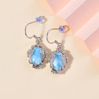 AA Larimar Ohrringe 925 Silber rhodiniert ca. 13.63 ct