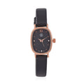 STRADA PC21S Uhr mit Japanischem Uhrwerk, Roségoldfarbenem Gehäuse und Schwarzem PU-Armband