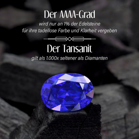 AAAA Tansanit, Weißer Diamant Ring, 950 Platin (Größe 19.00) ca. 2.27 ct