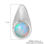 Natürlicher, äthiopischer Welo Opal Anhänger 925 Silber platiniert ca. 0.59 ct