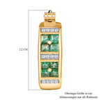 Kagem Sambischer Smaragd, Weißer Zirkon Ohrringe 925 Silber 750 Gelbgold Vermeil ca. 1.08 ct