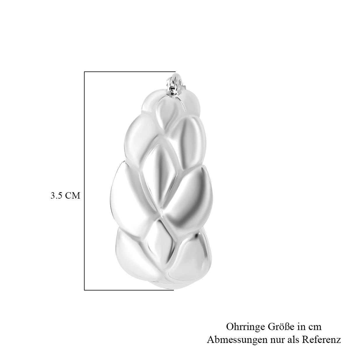 Thai Silber Kollektion - Designer-Stil Ohrringe, 925 Silber