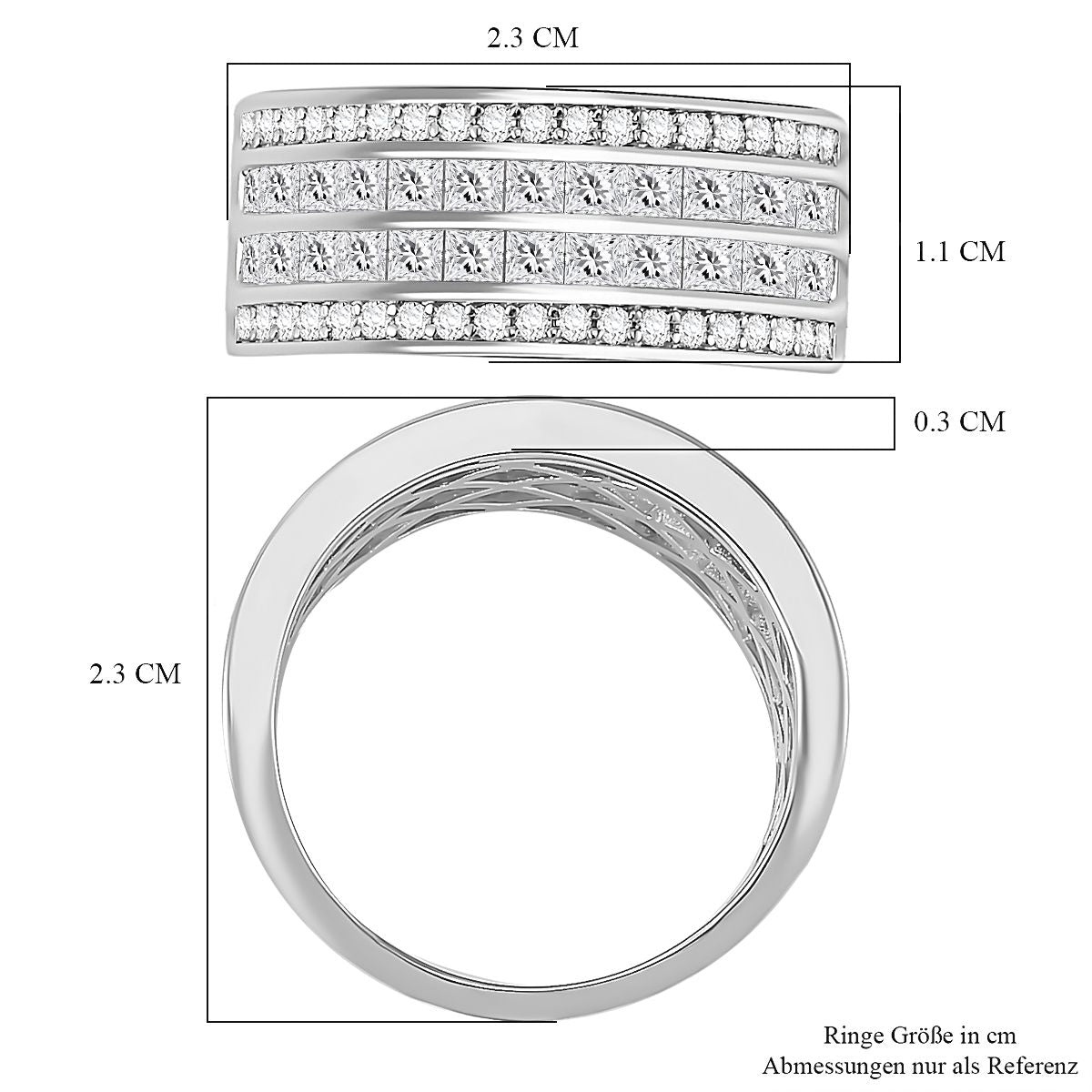Rhodium-Überzug