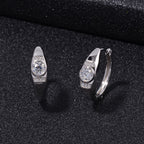 Moissanit Ohrringe 925 Silber rhodiniert ca. 0,77 ct.
