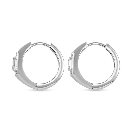 Moissanit Ohrringe 925 Silber rhodiniert ca. 0,77 ct.