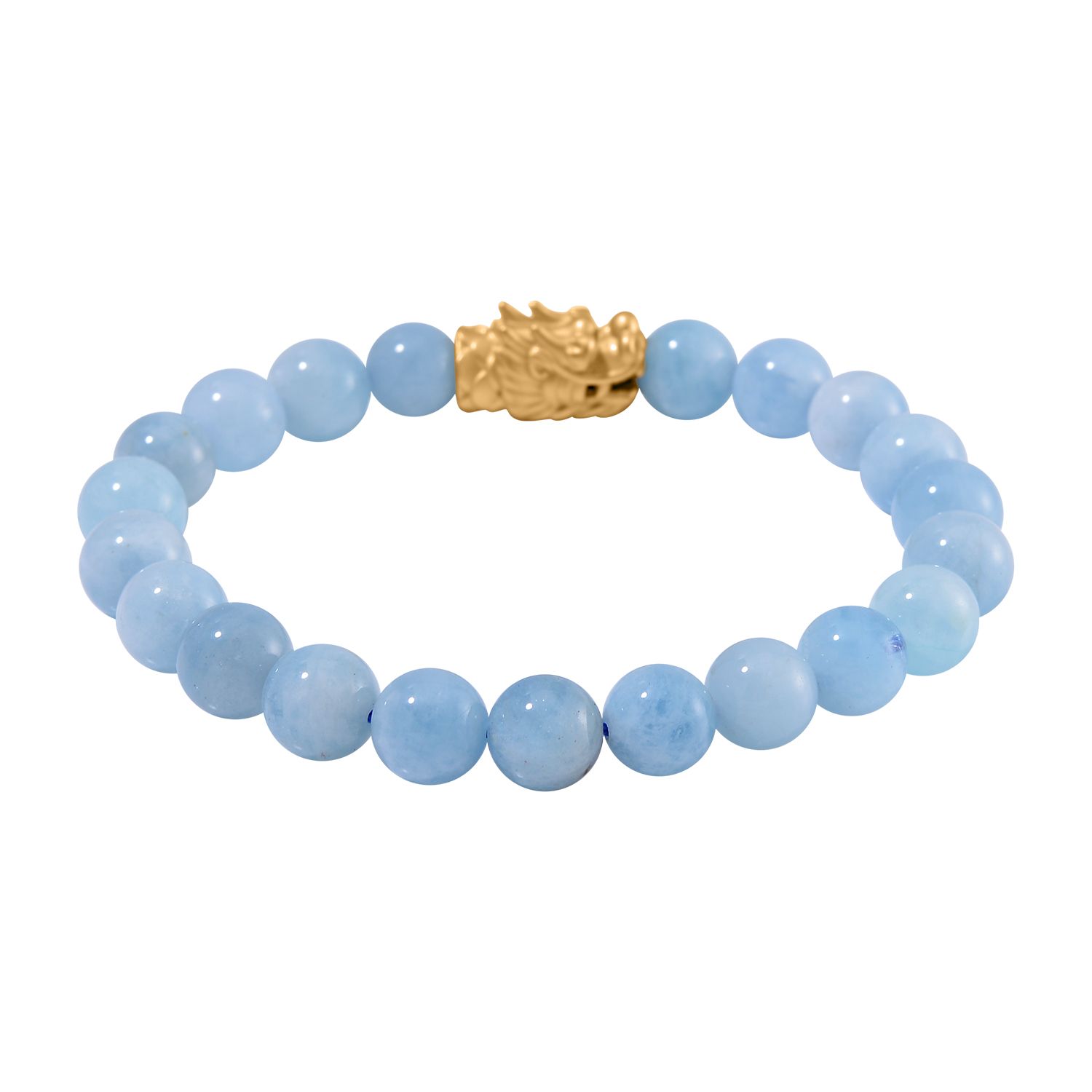 Aquamarin Flexibles Armband, 925 Silber vergoldet ca. 165.00 ct