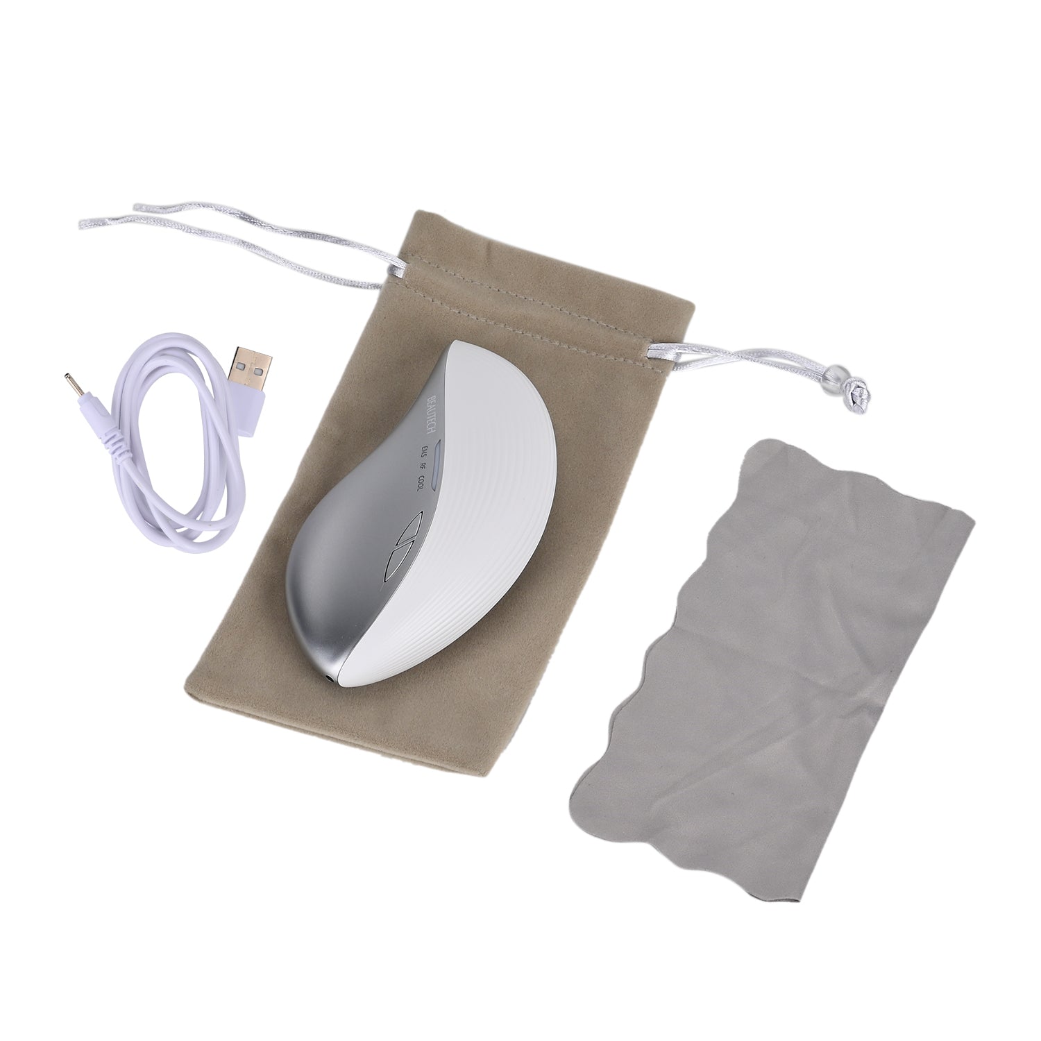 Beautech 3-in-1 Beauty-Gerät mit EMS, RF und Kältetherapie, ca. 13,3x7,5x3,5 cm, USB-Kabel